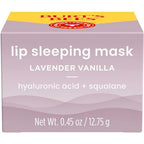 Burt’s Bees Lavender Vanilla Lip Sleeping Mask, With Hyaluronic Acid and Squalane Moisturizer To Instantly Hydrate Lips, Overnight Mask and Treatment, 0.45 oz.