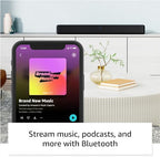 Amazon Fire TV Soundbar (newest model), 2.0 speaker with DTS Virtual:X and Dolby Audio, Bluetooth connectivity