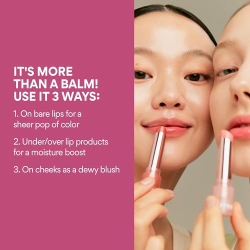 innisfree Dewy Tint Lip Balm with Hydrating Hyaluronic Acid and Ceramides, Tinted Korean Lip Balm