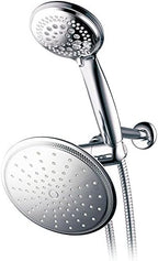 Dream Spa 3-way 8-Setting Rainfall Shower Head and Handheld Shower Combo (Chrome). Use Luxury 7-inch Rain Showerhead or 7-Function Hand Shower for Ultimate Spa Experience!