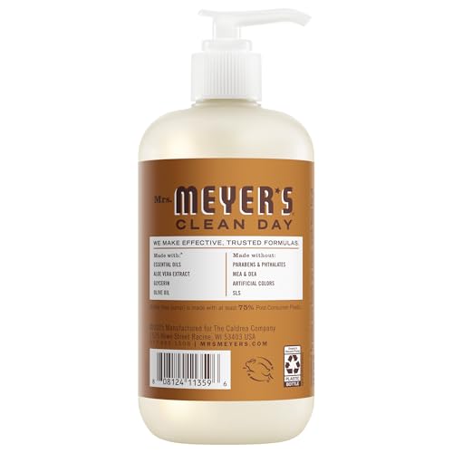 MRS. MEYER'S CLEAN DAY Hand Soap, Acorn Spice Scent, 12.5 Fl Oz Bottle - 3 Pack