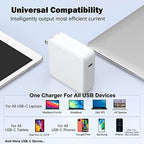 Mac Book Pro Charger - 120W USB C Fast Charger Adapter Compatible with MacBook Pro & MacBook Air 13, 14, 15, 16 inch, iPad Pro, Samsung Galaxy and All USB C Device
