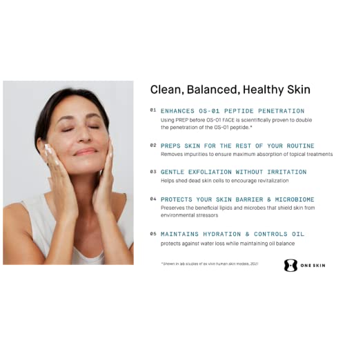 PREP Facial Cleanser to Exfoliate and Support Skin Balance, Dermatologist Tested & Safe for Sensitive Skin