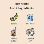 Bocce's Bakery Oven Baked PB & Banana Recipe Treats for Dogs, Wheat-Free Dog Treats, Made with Real Ingredients, Baked in The USA, All-Natural Peanut Butter & Banana Biscuits, 14 oz