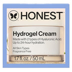Honest Beauty Hydrogel Cream with Hyaluronic Acid, Lightweight Moisturizing Water, Gentle for Sensitive Skin, Fragrance-Free, Vegan 1.7, fl oz