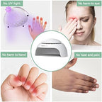 Nail Dryer for Kids Teens Beginners: Safe Nail Dryer for Regular Polish with Fan & Light Battery Powered - Non-Hands Tanned Version (TB-2130)
