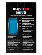 BaBylissPRO MetalFX Electric Double-Foil Shavers for Men