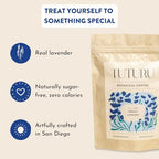 Organic Lavender Ground Coffee | Real Lavender Flower | Medium Roast, Organic Flavored Coffee | Smooth Low-Acid | Perfect for Drip, Pour Over or Cold Brew | 8 oz, 22 Servings