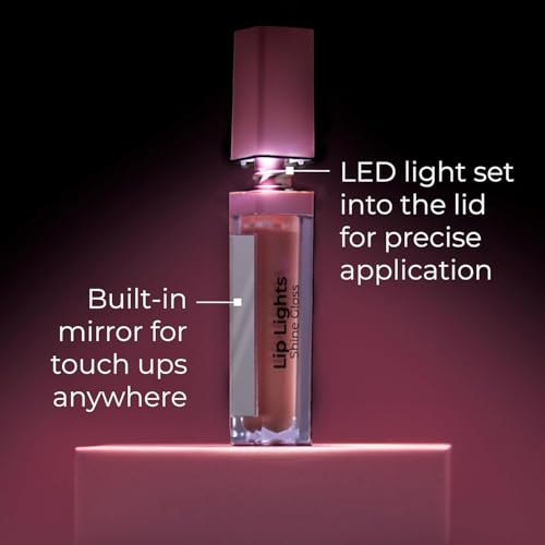 MCoBeauty LipLights Shine Gloss, Clear, Gloss for Irresistible Lips, Vegan, Cruelty Free Cosmetics