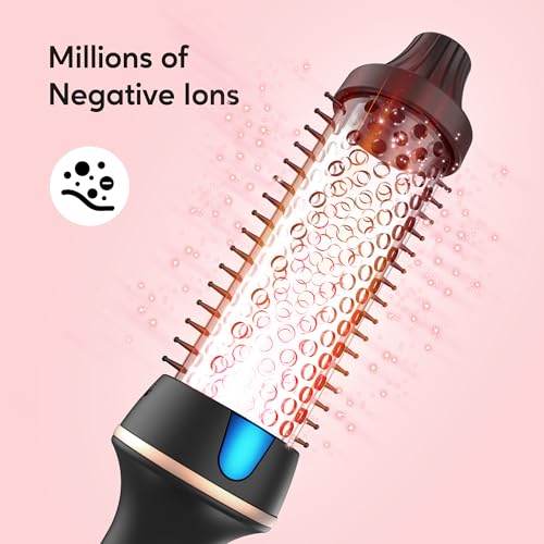 Thermal Brush for Blowout Look, 1 1/2 Inch Heated Round Brush Styler, Negative Ion Thermal Round Brush Curling Iron