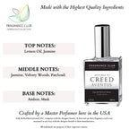 Fragrance Club Genealogy Collection Inspired by Aventus for Men, 1.9 fl oz. EDP Mens fragrance with Jasmine, Velvety Woods and Musk.