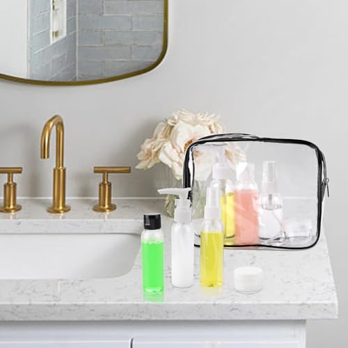 Cosywell Travel Size Bottles for Toiletries 13 Pack 2oz TSA Approved Toiletry Bottles Leak Proof Travel Kit for Women Shampoo Lotion Skincare Cosmetic Container Travel Essentials(White)