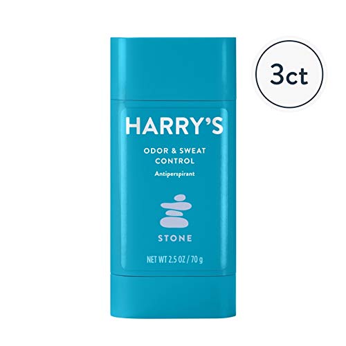 Harry's Mens Deodorant Antiperspirant, Odor & Sweat Control Antiperspirant for Men - Stone Scent, 3 Count