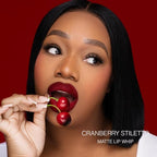 Beauty Bakerie Lip Whip Liquid Lipstick for Women, Waterproof Lip Gloss, Tint, Stain Long Lasting Hydrating Moisturizer, Matte or Metallic, 3.5mL, Cranberry Stiletto