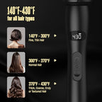 Bekind Twist Pro Thermal Brush - 1.5 Inch Versatile Heated Round Brush, Hot Air Brush Dryer, Effortless Blowout Curling Hair Styling Tools, Negative Ion Blow Out Hot Round Brush, 20s Heats (Black)