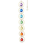 7-Chakra Hanging Crystal Chakra Suncatcher Chakra Wall Decor for Meditation
