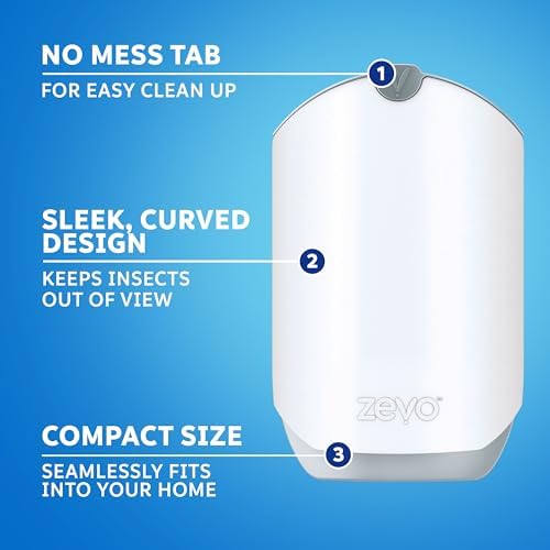 Zevo Flying Insect Bug Spray: Aerosol Spray Kills Fruit Flies, Gnats, Mosquitoes and Moths + Zevo Flying Insect Trap for Indoors (1 Bottle + 1 Plug-in Base + 1 Cartridge)