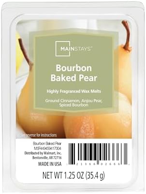 Mainstays Scented Wax Cubes 1.25oz 4-Pack (Bourbon Baked Pear)