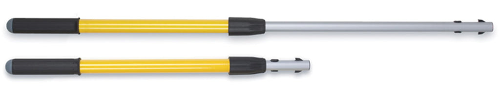 Rubbermaid Commercial Products HYGEN Quick-Connect Straight Extension/Extendable Handle/Stick, 20 - 40 inch, Yellow, Lightweight for Janitorial/Professional Microfiber Cleaning/Dusting