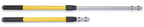 Rubbermaid Commercial Products HYGEN Quick-Connect Straight Extension/Extendable Handle/Stick, 20 - 40 inch, Yellow, Lightweight for Janitorial/Professional Microfiber Cleaning/Dusting