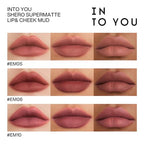 INTO YOU Matte Lipstick for Women, Matte Red Lipstick Long Lasting, Multi-Purpose for Lips and Cheek, Non-Stick Cup Not Fade Lip Stain Makeup Cosmetics Official Directly (EM10)