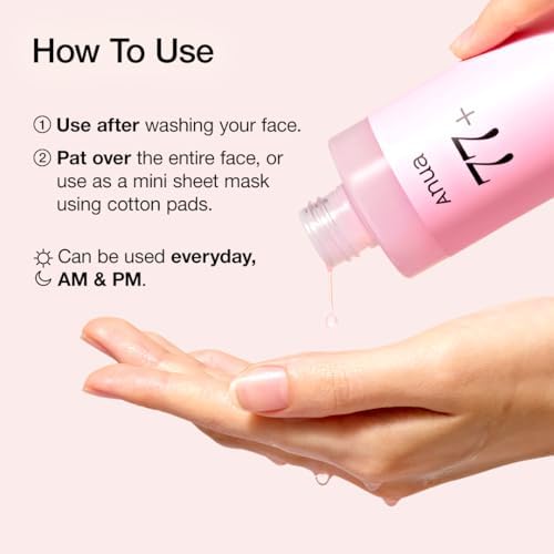 Anua Peach 77 Niacin Essence Toner 250ml / Brightening Toner for Face, Niacinamide, Panthenol, Ceramides, Facial Toner for Glass Skin, Korean Skin Care (8.45 fl.oz.)