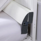 HOMBYS Pillow Wedge for Headboard Gap,Mattress Wedge Gap Filler Queen Size,Bed Crack Pillow,Foam Bed Gap Filler,Multifuctional Headboard Space Filler with Side Pocket,Fill The Gap (0-7")