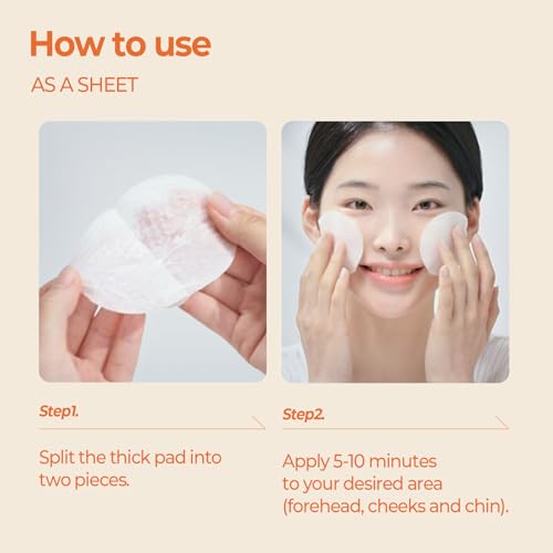 SKINFOOD Carrot Carotene Calming Water Pad 250g (8.81 oz.) 60 Sheets- Redness Relief Soothing Facial Toner Pads for Sensitive Skin