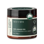 MOO FARM Beef Tallow for Skin - Natural Hydrating Balm -Low Heat Grass-Fed Organic Beef Tallow for Skin, Unscented- Safe for Sensitive, Allergic Body- Rich Vitamins A,D,E,K & B1 - Made in USA(2oz)