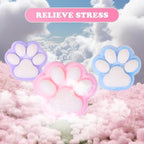2pcs Big 5in Squishy Cat Paw Squeeze Toys,Cat Paw Squishy,Cute Kawaii Squishies,Fur Ball,Jelly Kitty Funny Fidget Toys Novelty Things Suitable for Adults Kids