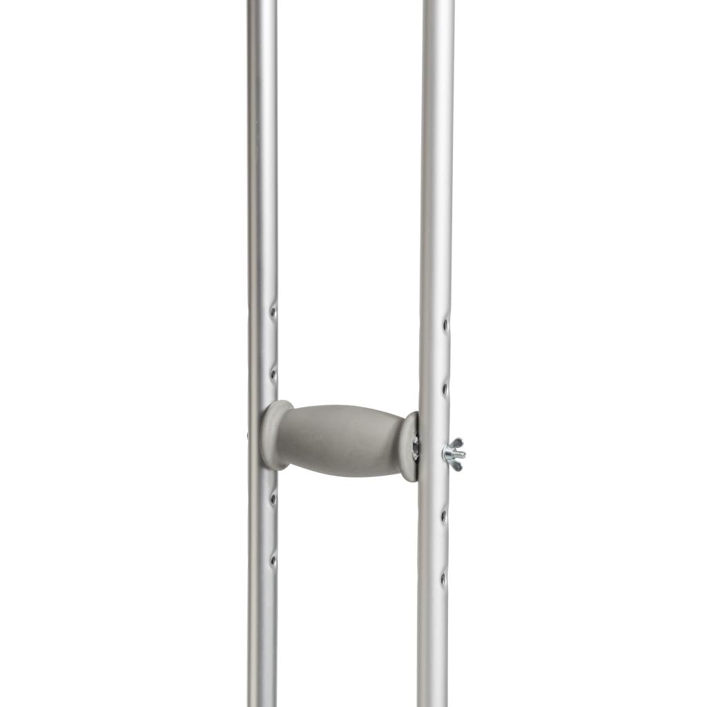 Hugo Mobility Adjustable Tall Crutches For Walking, Tall Adult Walking, Comfortable Lightweight with Underarm Pad and Hand Grip, For Users Over 6 Feet