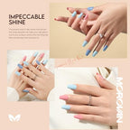 Morovan Nail Polish Set Fingernail: Quick Dry Nail Polish Kit Regular Nail Polish Bulk 0.25 oz Finger Nail Polish Pack Glossy Toenail Polish DIY Gifts for Women