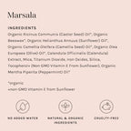 Kari Gran Lip Whip | Moisturizing Lip Balm with Organic Oils | Clear Glossy Sheen + Peppermint | Rich Buttery Texture, Hydrates & Protects | Non-GMO, Organic Ingredients, Made in USA (Marsala)