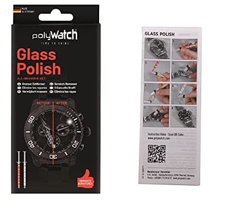 polyWatch glass polishing cream repair watches, smartphone, car, furniture, household, window