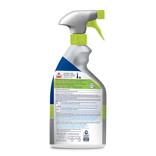 Bissell PET PRO OXY Stain Destroyer for Carpet and Upholstery, 22 oz, 17739, 2 Count (Pack of 2)