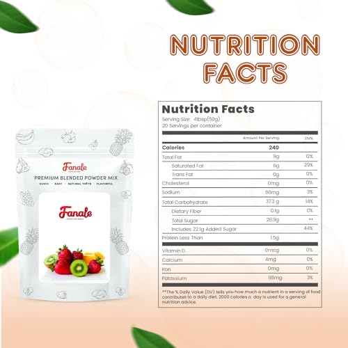 Fanale Premium Creamy Sesame Bubble Tea Flavoring Powder | Perfect for Baking, Smoothies, Desserts and Drinks | Instant Flavoring Powder for Boba Milk Tea- 2.2 Pounds (Pack of 20).