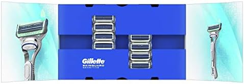 Gillette Skinguard Men's Blades, for Sensitive Skin, Pack of 8 Blades