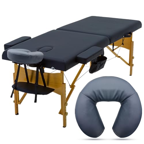 HOINCO Massage Face Cradle Cushion，Universal Headrest Face Rest Neck Head Cushion for Massage Chairs Spa Bed.(Dark Blue)