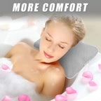 2 Pcs Hot Tub Pillows for Bathtub Universal Spa Pillow Headrest for Outdoor Hot Tub Universal Head and Neck Support Cushion Spa Chaise Lounge Pillow Enhanced Comfort and Elevated Headrest, with Hook