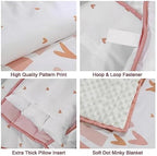 Extra Large Toddler Nap mat by Cokouchyi, Toddler Sleeping Bag with Removable Pillow, Measures 53 x 21 x 1.5 Inches, Sleeping Mat, Ideal for Daycare and Preschool Kindergarten