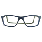 Clic Magnetic Reading Glasses for Men or Women, Soft Foldable Band, Computer Readers, Barat (M-XL, Matte Blue, 2.50 Magnification)