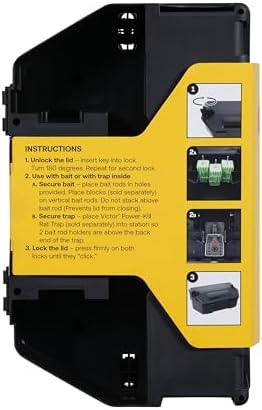 Victor M901RB Refillable Rodent Bait Station, Black