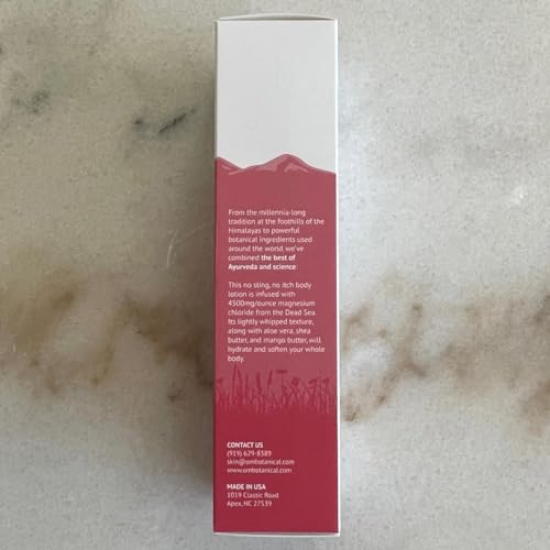 Magnesium Body Lotion | No Sting, No Itch | Ultra-Hydrating Organic Body Butter & Magnesium Cream for Hands, Feet & Body | Fast-Absorbing, All-Natural Relief in a 150ml Eco-Friendly Tube