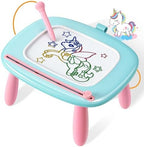 Magnetic Drawing Board, Toddler Girl Toy for 1-2 Year Old, Doodle Board Pad Learning and Educational Kids Toy for 1 2 3 Year Old Baby Girl Birthday - Mint Blue