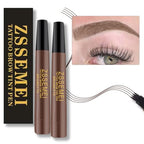 Waterproof Eyebrow Pen - Microblading Tattoo Brow Pencil, 24 Hours Long Lasting, Creates Natural Looking (Brunette - 2 PCS)