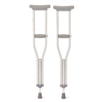 Medline Youth Aluminum Guardian Crutches for Kids, Adults & Seniors 4’6”–5’2”Tall, Walking Aid for Reliable Balance, Comfortably Holds Up to 300 lbs.