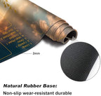 for MTG Playmat with Zones 24 x 14 inches for TCG Playmats Non-Slip Rubber Base Commander Play Mat for Magic The Gathering Playmat Iorcana Trading Card Game, Jesus Walked in The Clouds