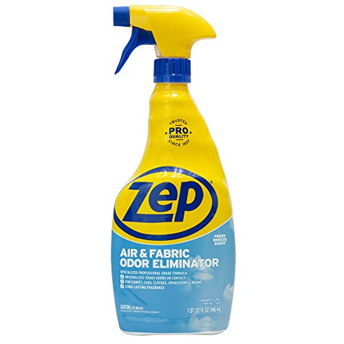 Zep Air and Fabric Odor Eliminator - 32 oz (Case of 4) ZUAIR324 - Neutralizes Strong Odors in Your Home, Office and Business
