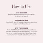 DERMAFLASH LUXE+ Device, Anti,Aging, Exfoliation, Hair Removal, and Dermaplaning Tool with Sonic Edge Technology and 4 Weeks of Treatment