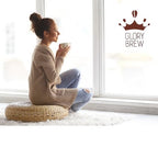 Glorybrew Low Acid Whole Bean Coffee 1 lb I Medium Roast Beans I For Sensitive Stomachs - Less Irritation I Unique Screw Cap for Fresh Coffee I 100% Natural